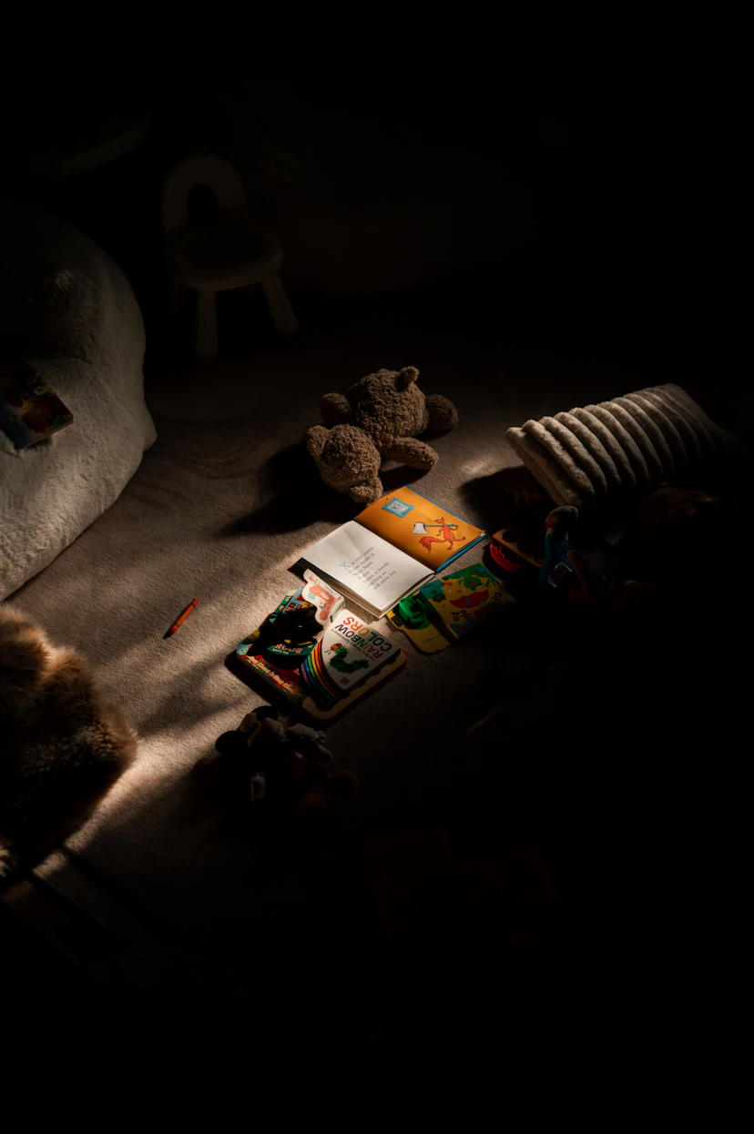 Espacio de descanso con luz suave