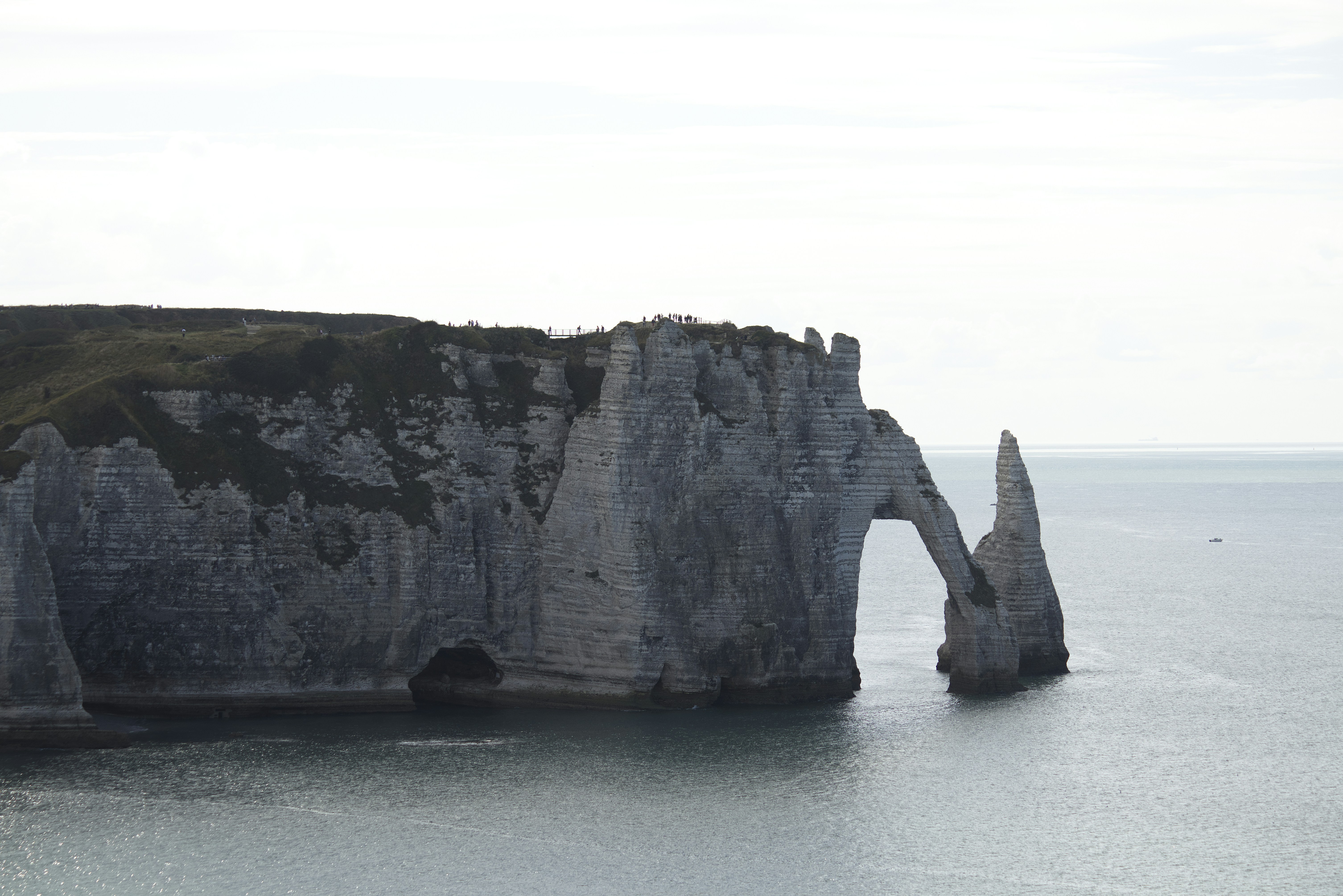 Rocky arch cliff formation on the coast