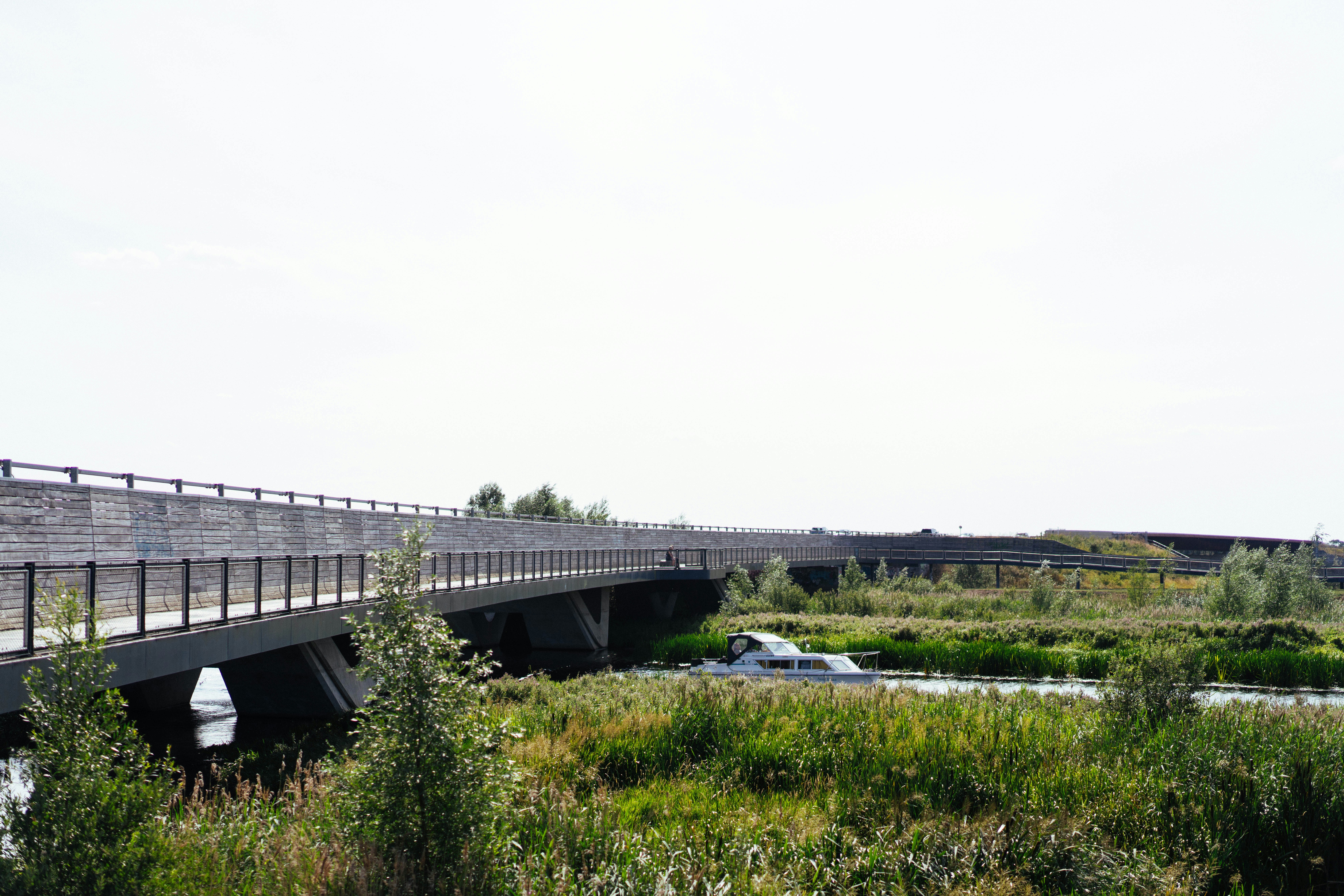 Eco-friendly aluminum ramp surrounded by nature