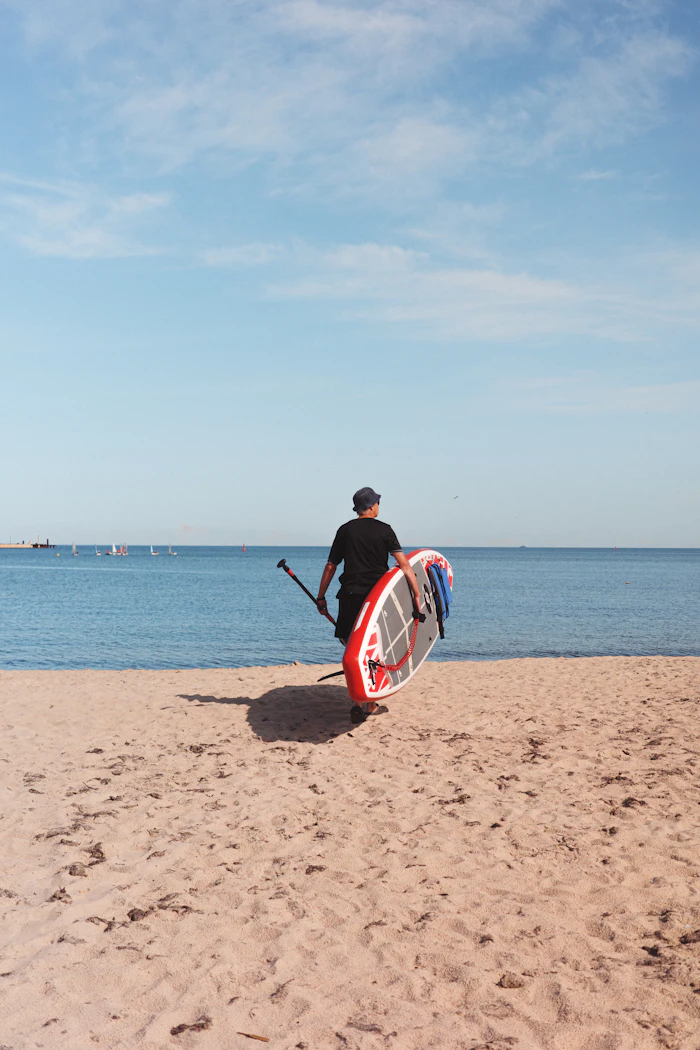 Pagaie carbone pour paddle de course