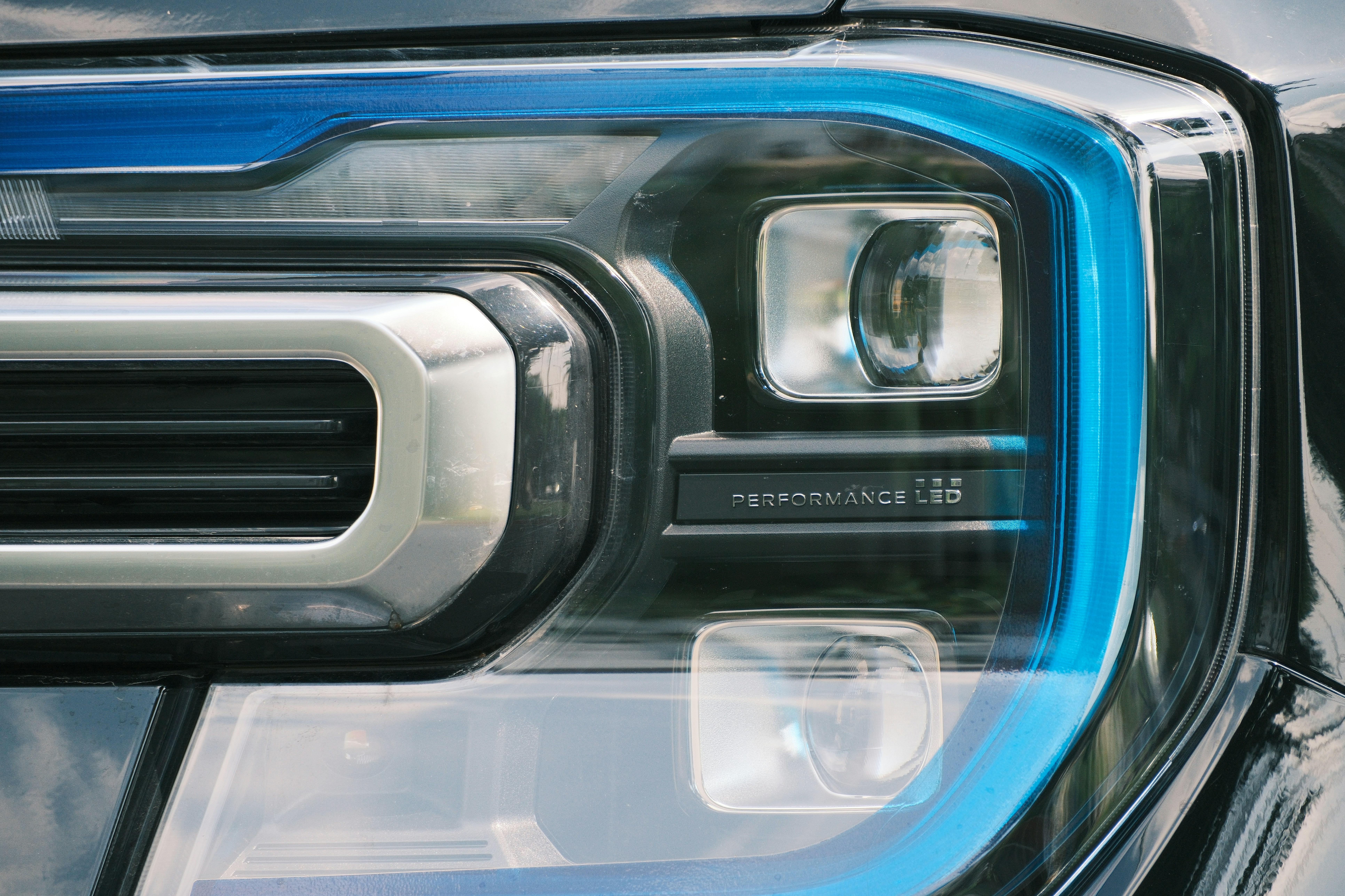 Ford F-150 Lightning electric pickup truck parked outdoors