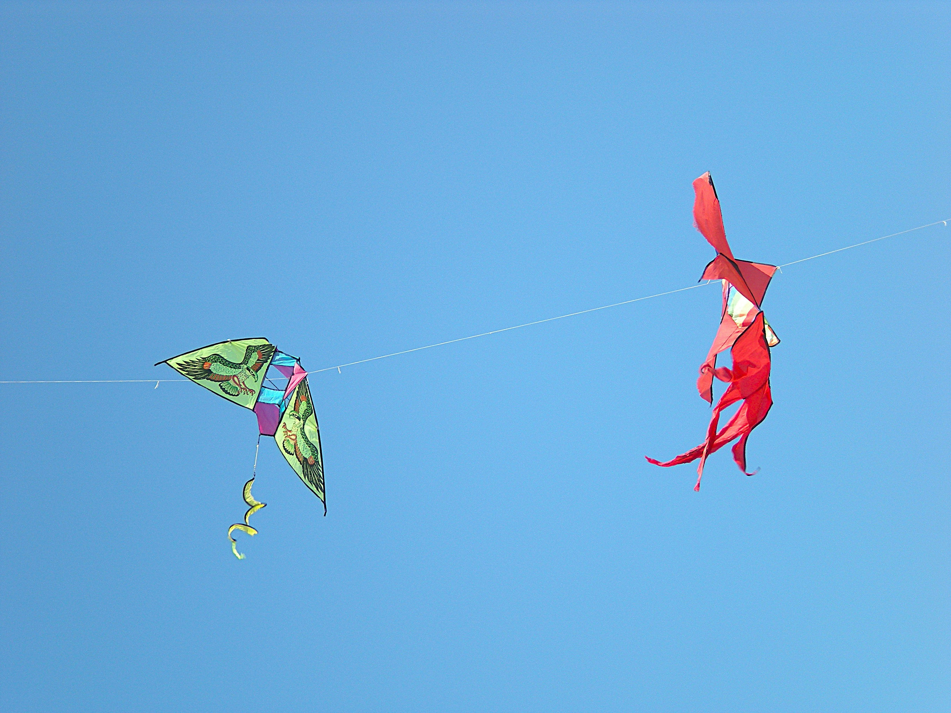 Uma pipa que parece um esqueleto voando no céu foto – Imagem grátis sobre  Pipa na Unsplash, image size:3000x2250