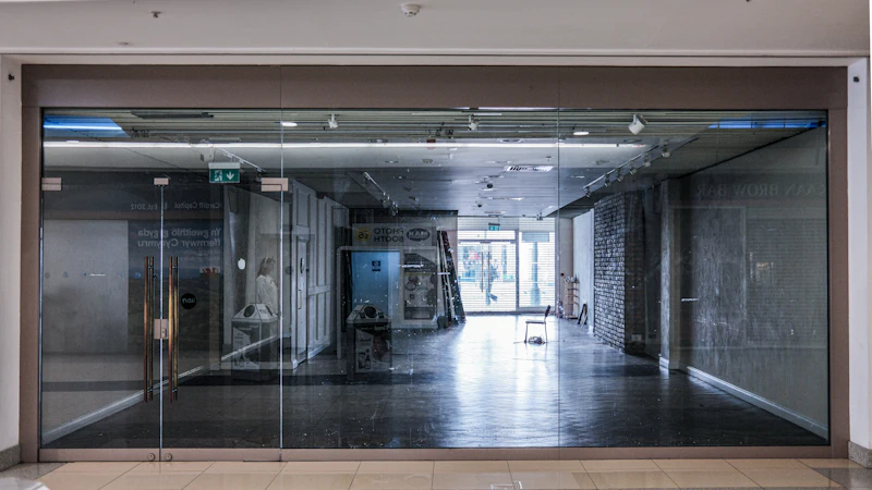 Empty retail storefront — cannabis receiverships