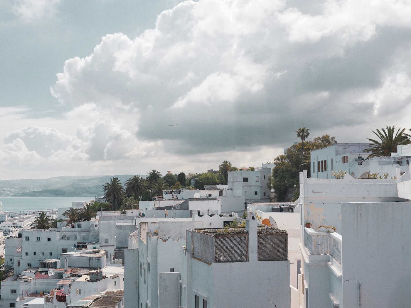 Tangier coastline, a common base for Irish teachers working in northern Morocco