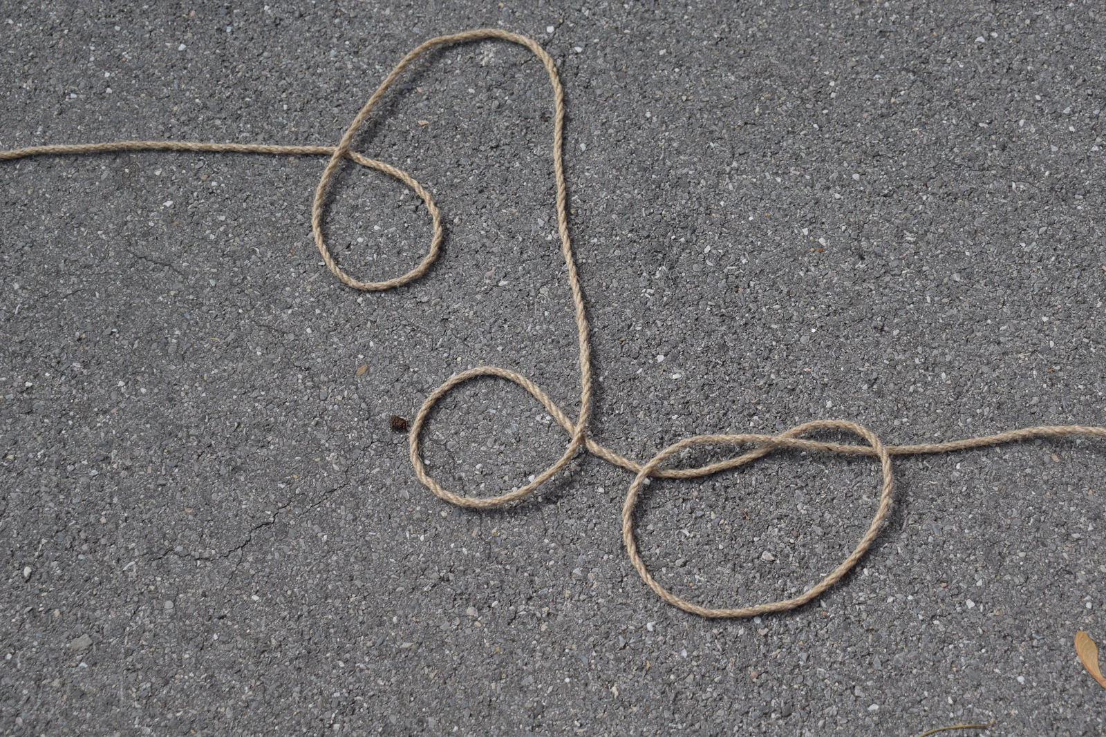 coiled rope on a textured surface