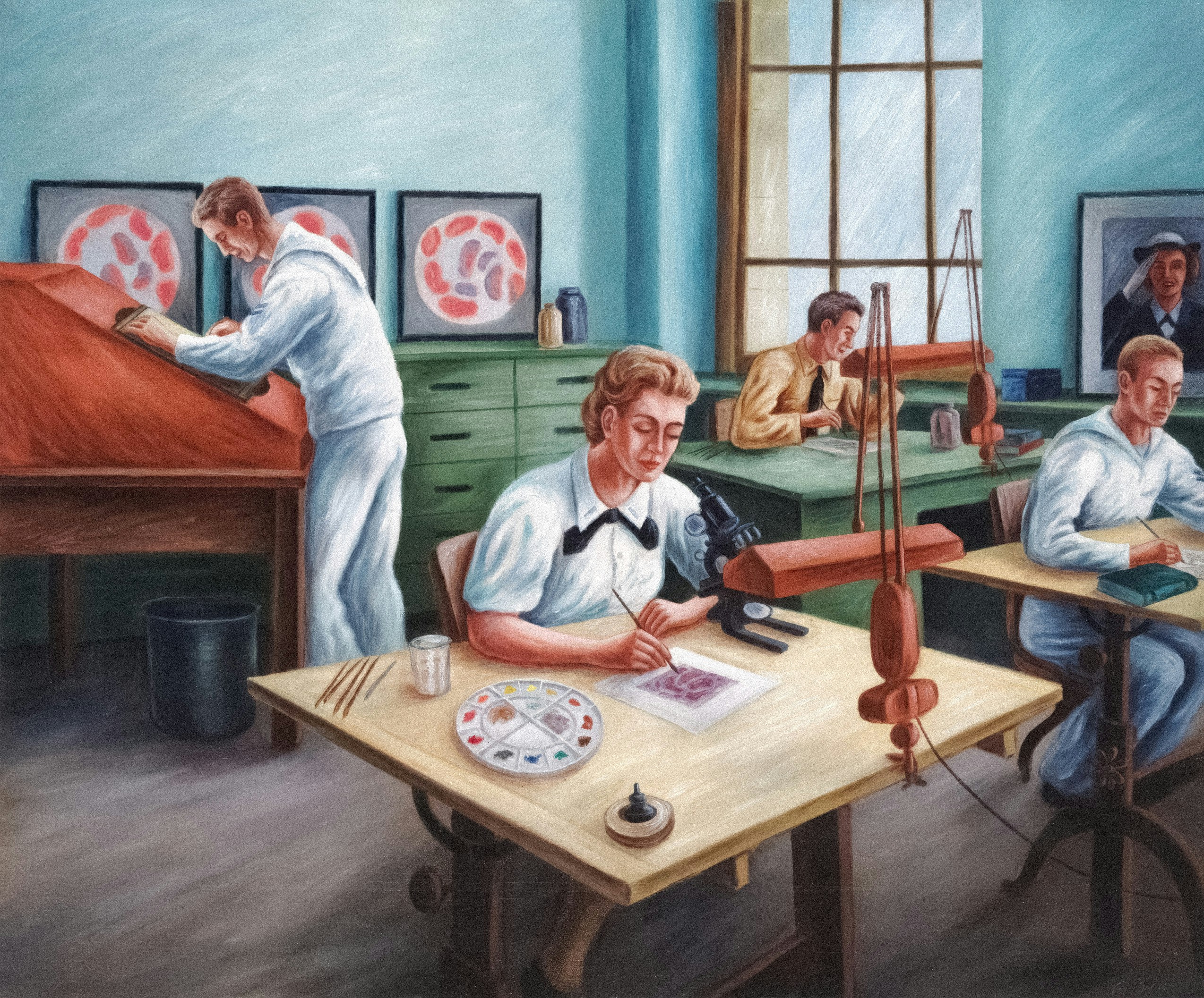 Educational art in classroom