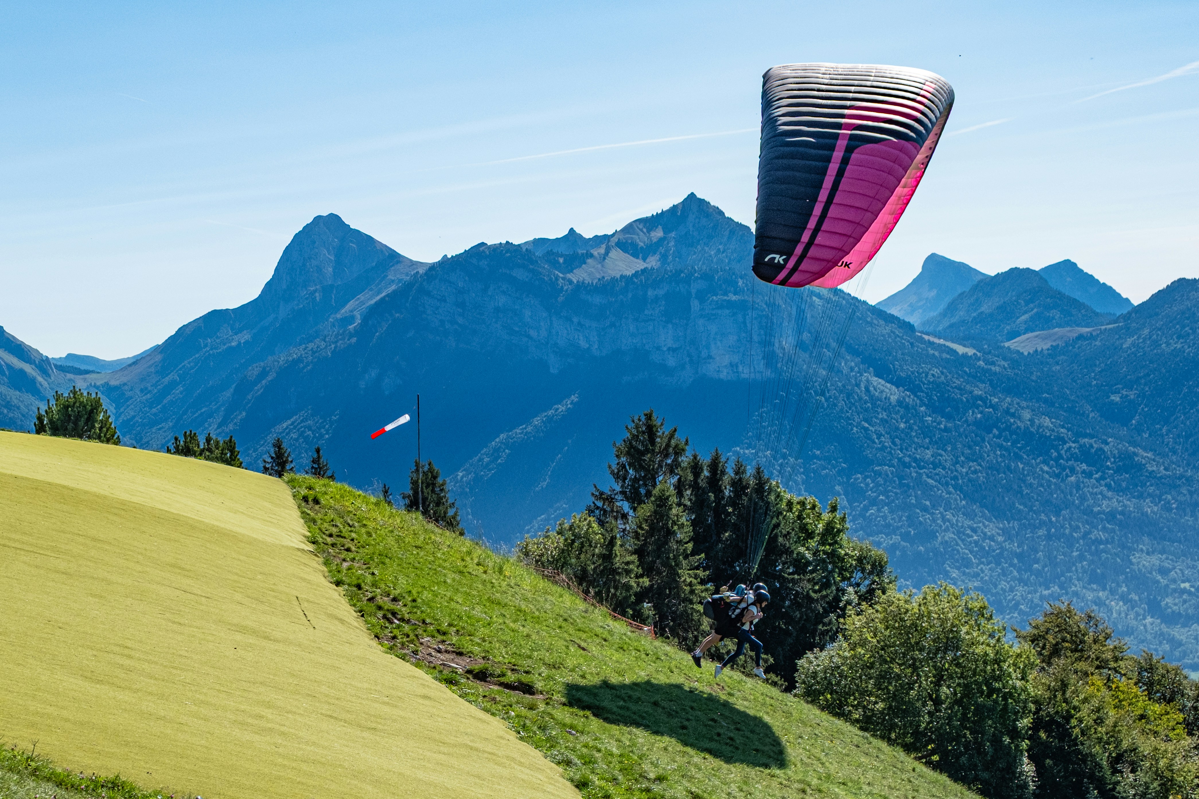 paragliding launch