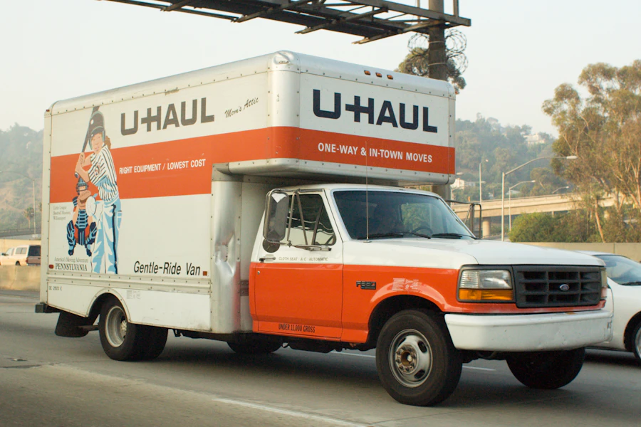 U-Haul moving truck on the highway