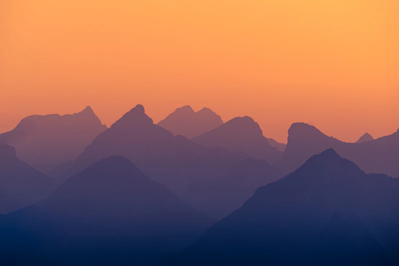 Montagnes en couches