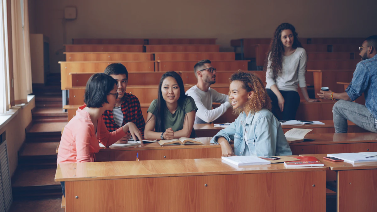 College students sitting in a lecture hall
