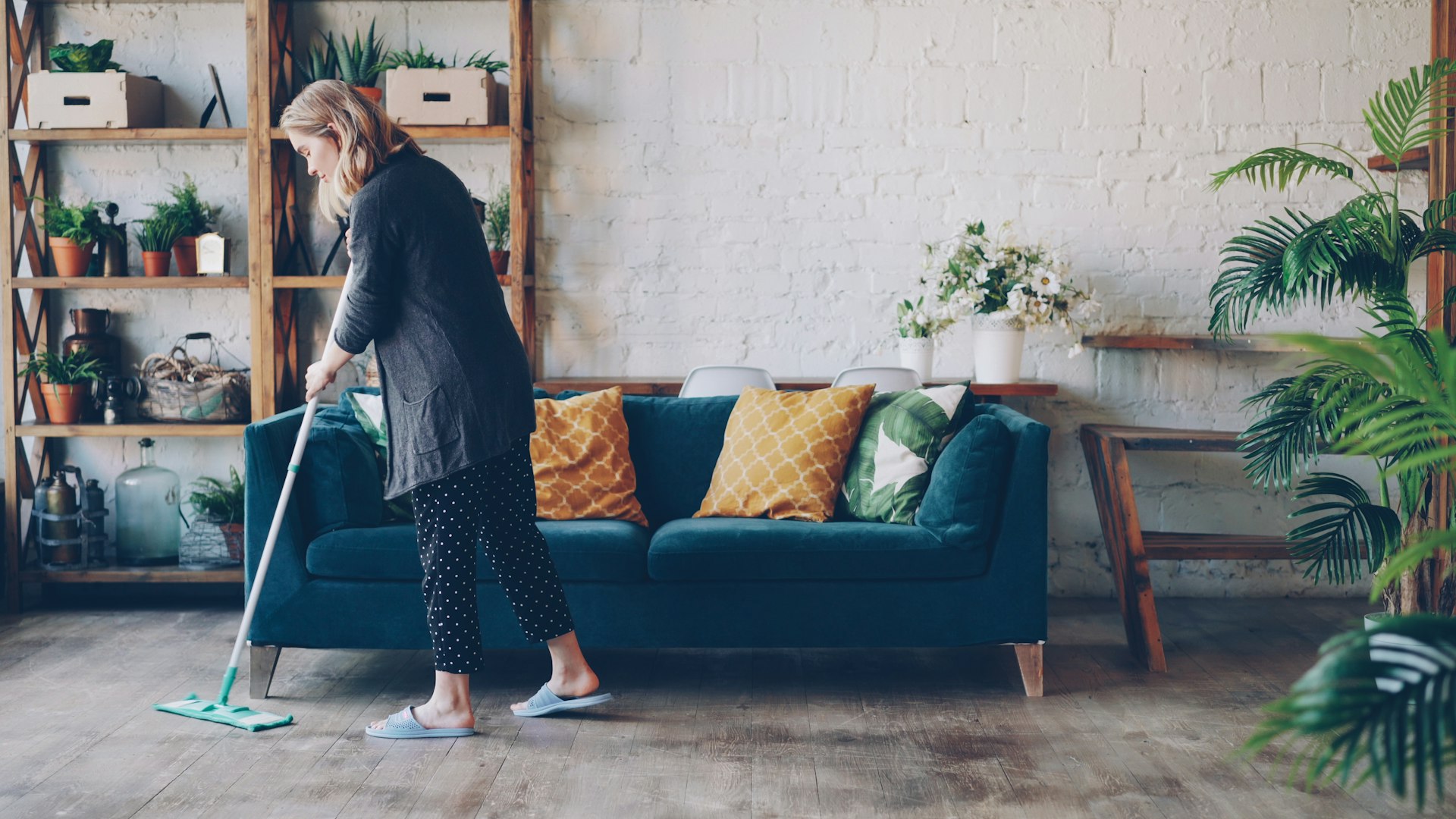 Vacuuming and Mopping Video