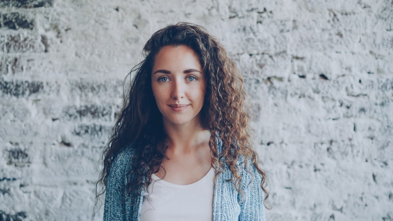 radiant woman exuding natural confidence