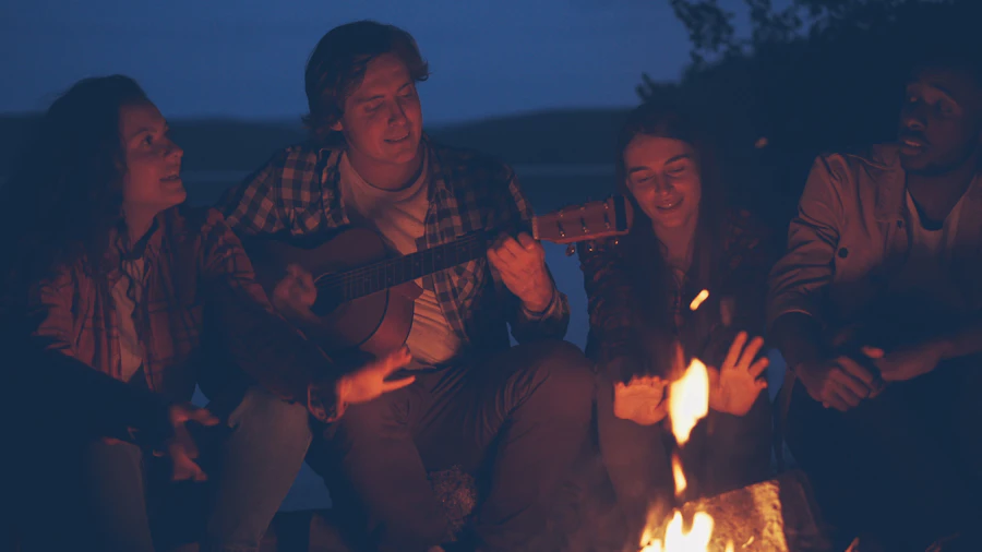 Outdoor bonfire evenings