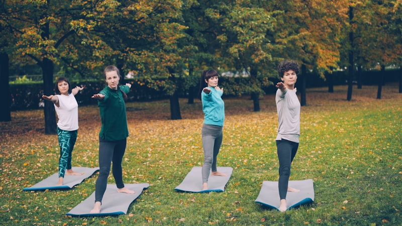 Group Yoga Outdoors