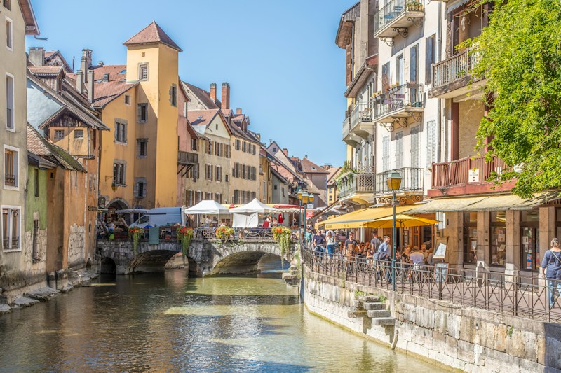 Canal du Thiou à Annecy, la Venise des Alpes