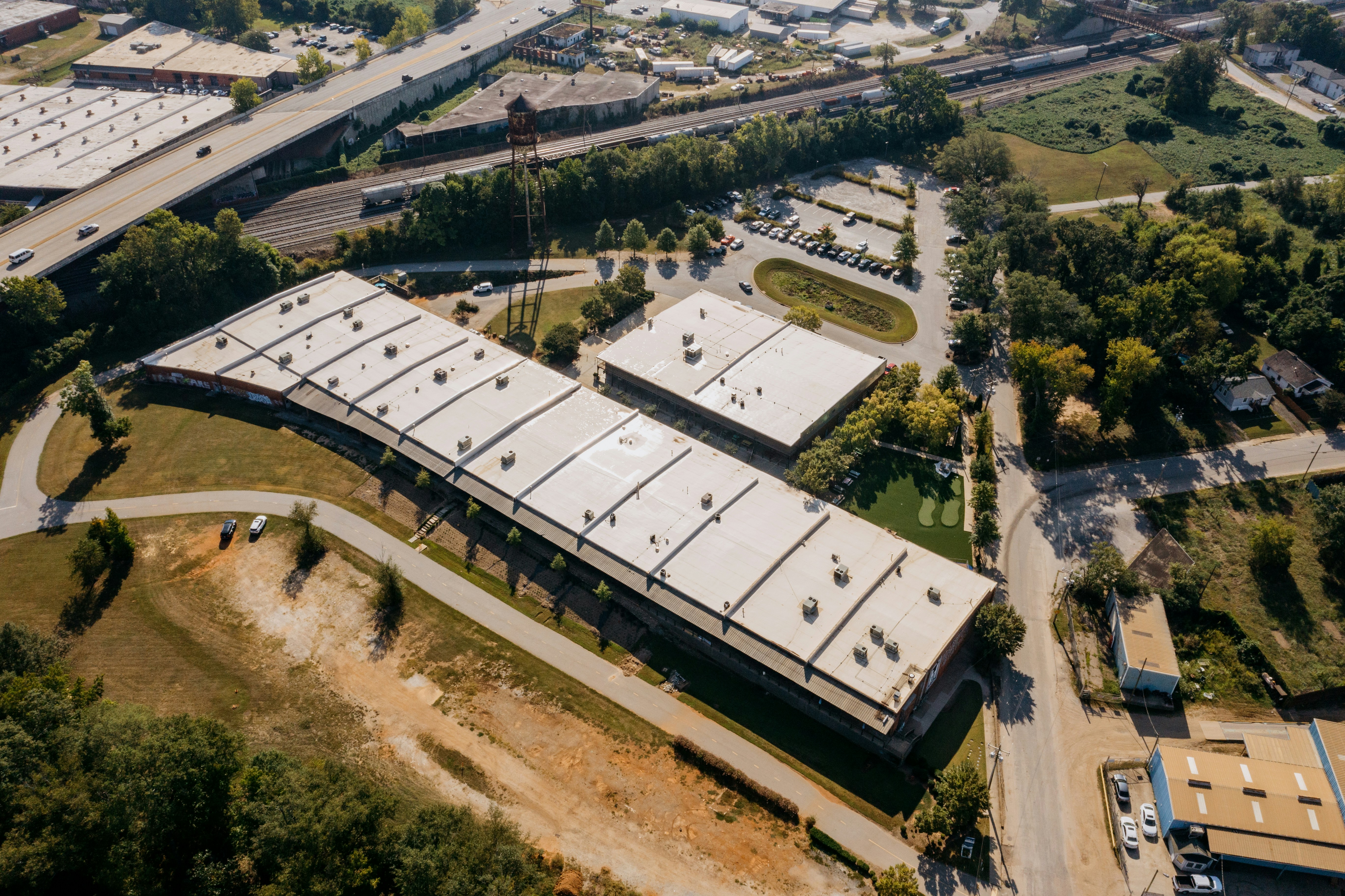 Modern office building complex