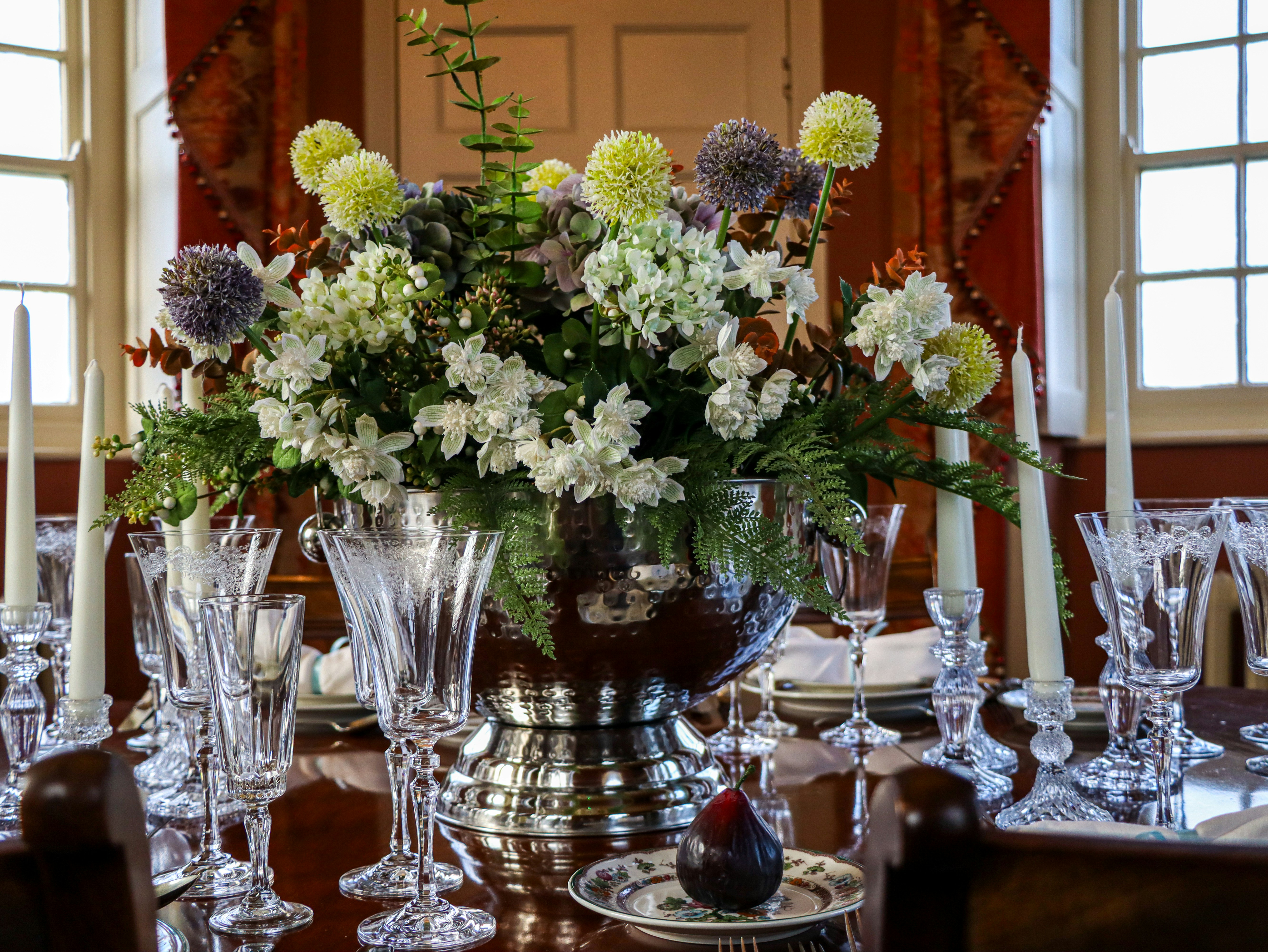 Classical formal dining table