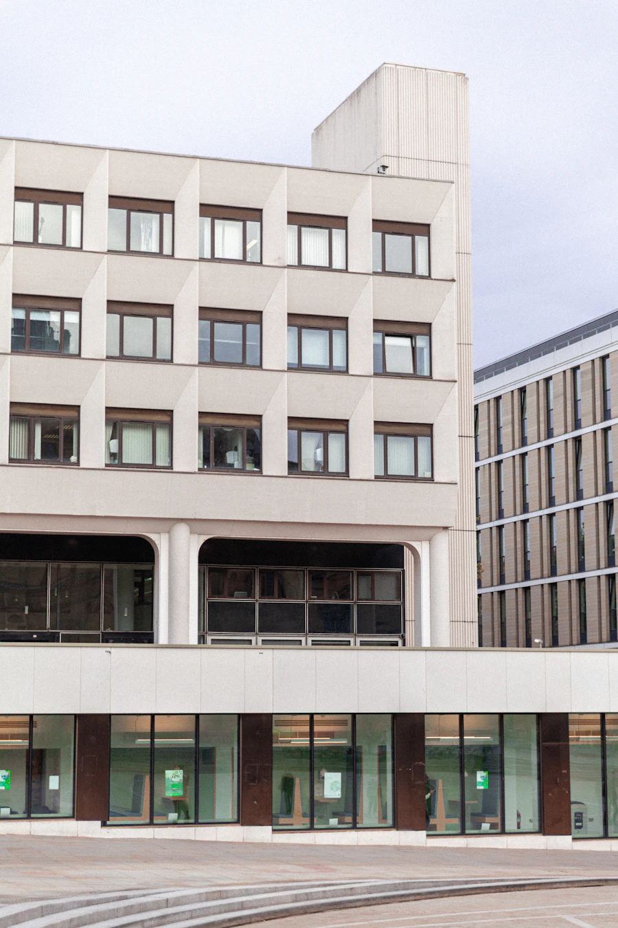 Modern commercial building exterior