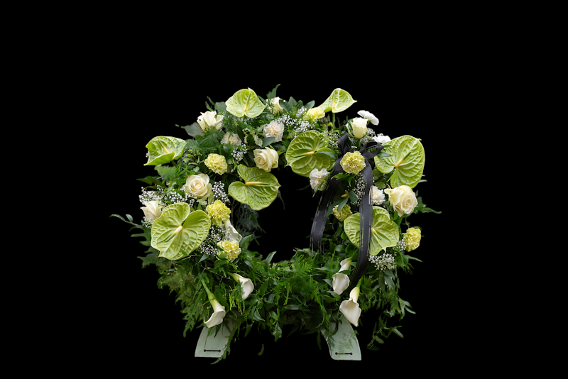 standard: Designer's Choice — Sympathy Flowers — white sympathy sympathy flower arrangement delivered same-day in Las Vegas NV | Bud Weismiller Flowers