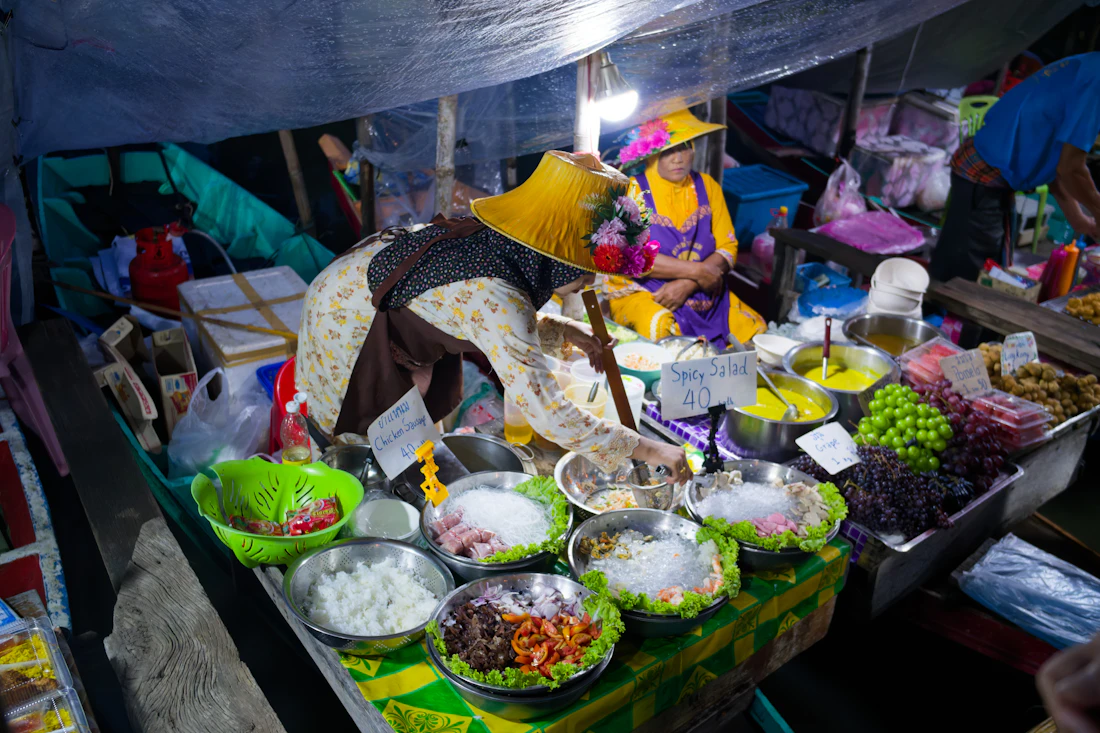 Fresh local seafood prepared for lunch
