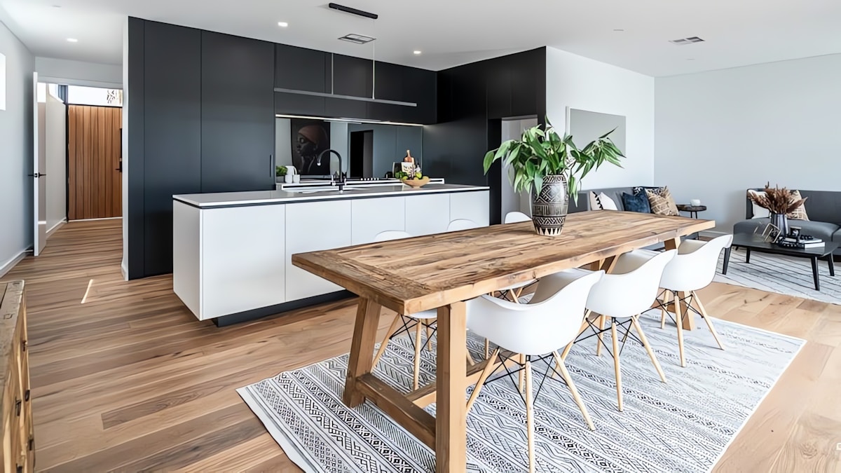 Residential timber flooring installation