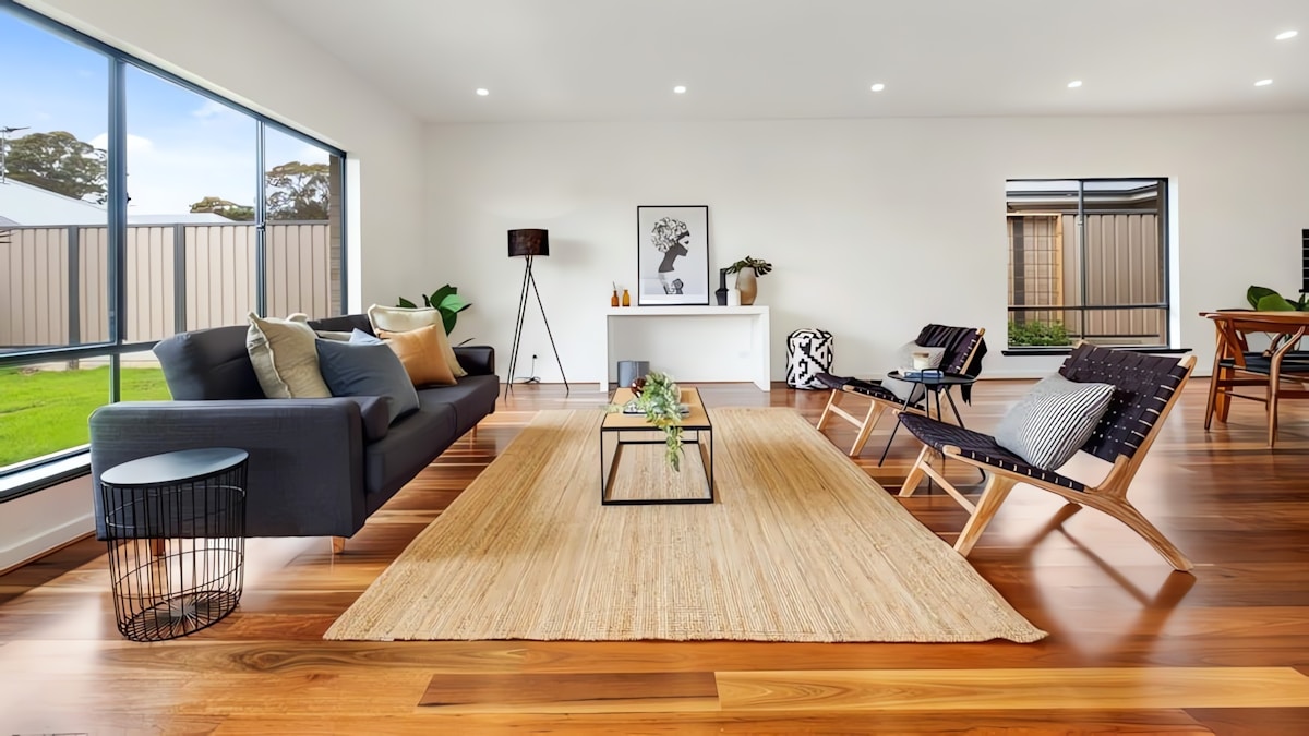 Modern residential flooring installation
