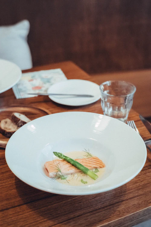 Garlic Butter Salmon with Asparagus