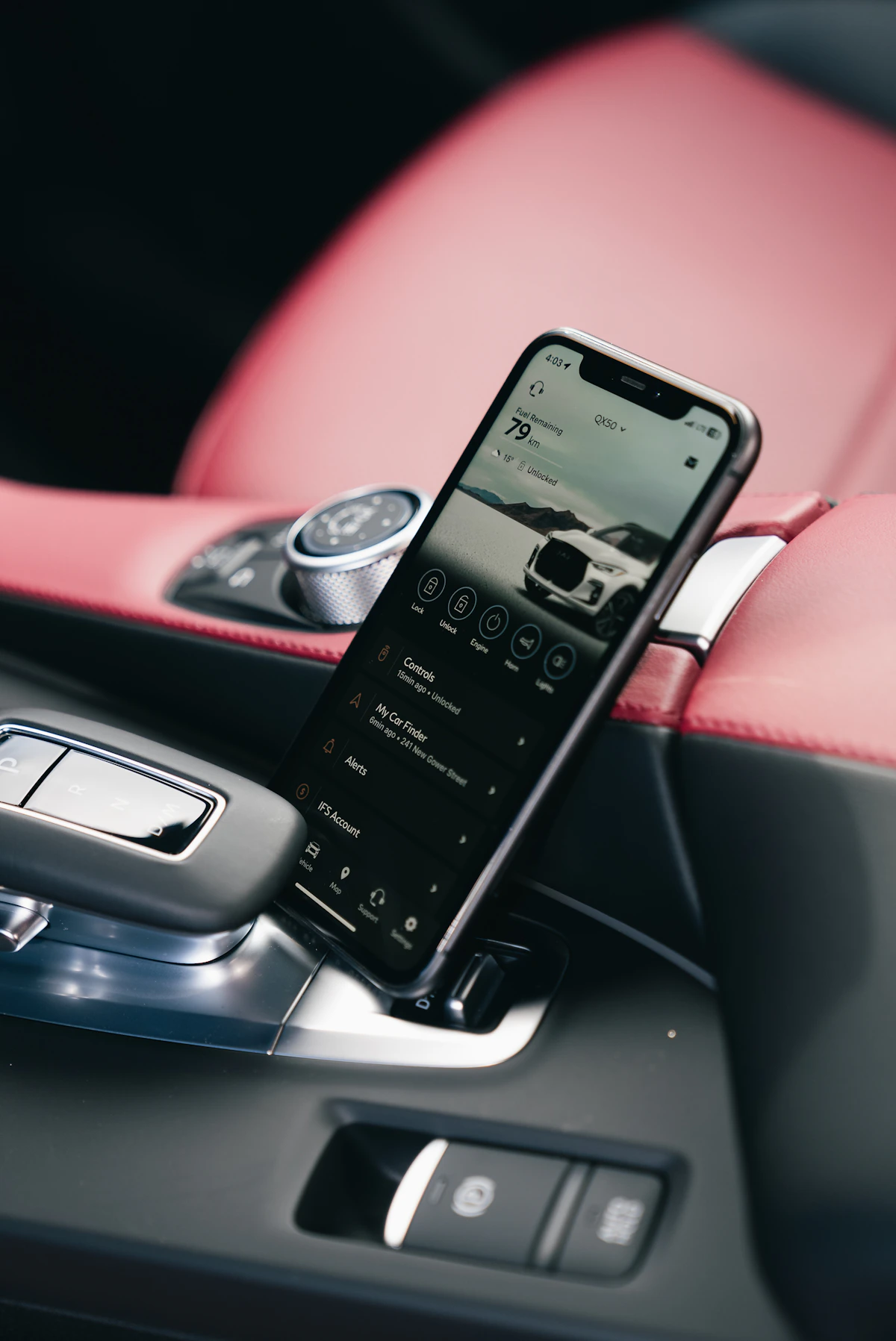 Modern vehicle interior with premium dashboard technology