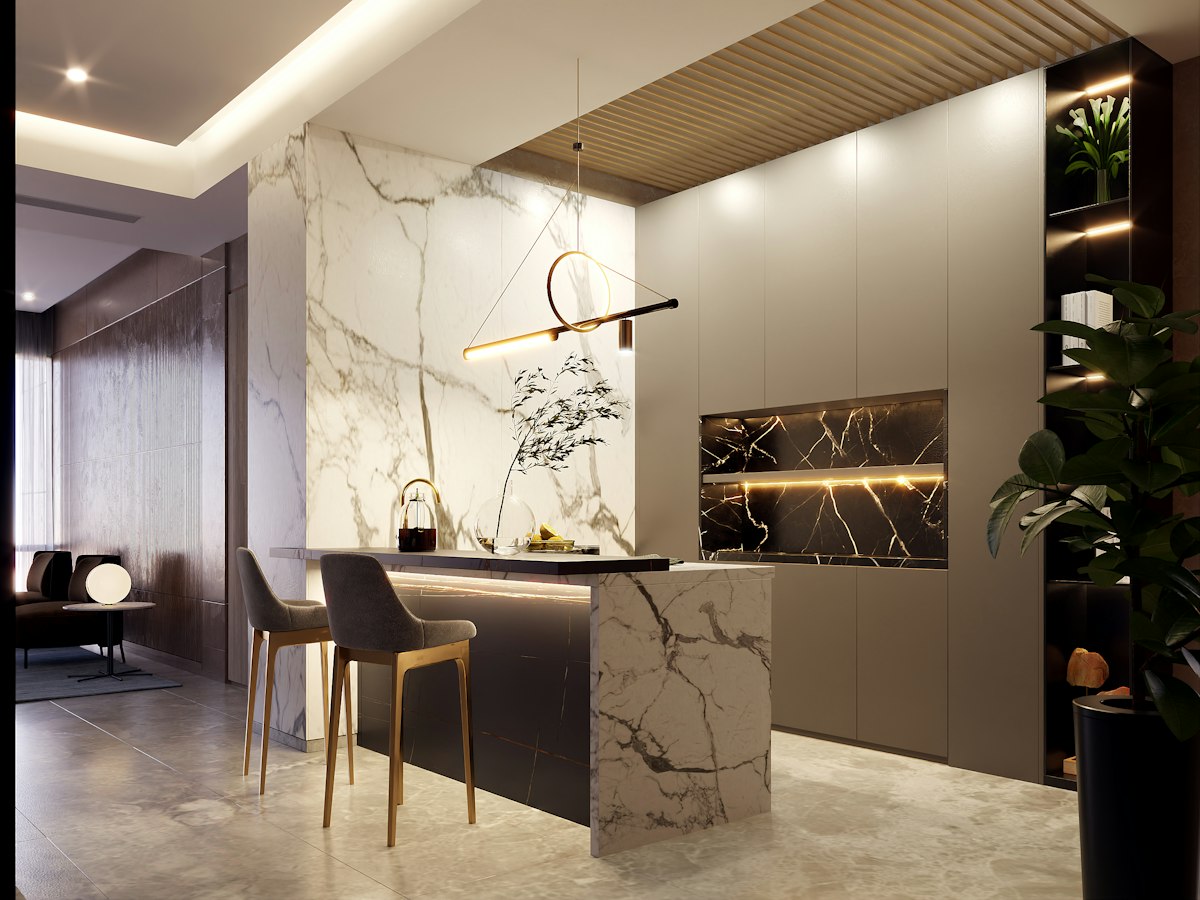Tendências 2026: cozinhas gourmet integradas e living kitchen