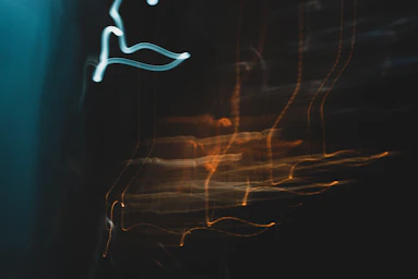 Abstract light trails on a dark background