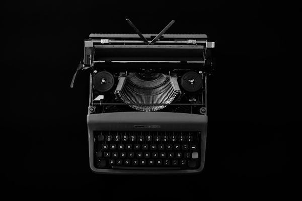 Schreibmaschine im Vintage-Stil