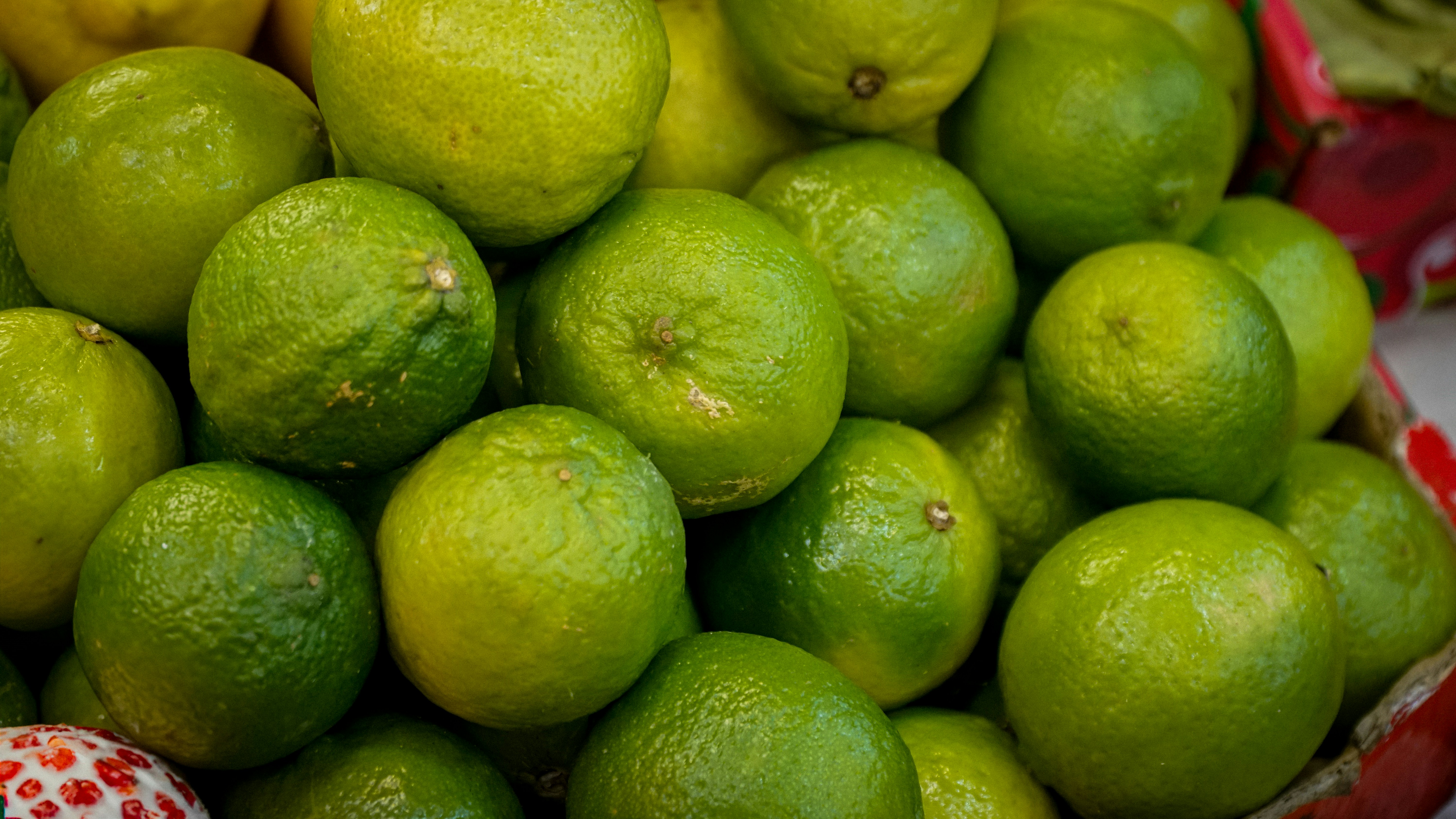 Fresh green limes