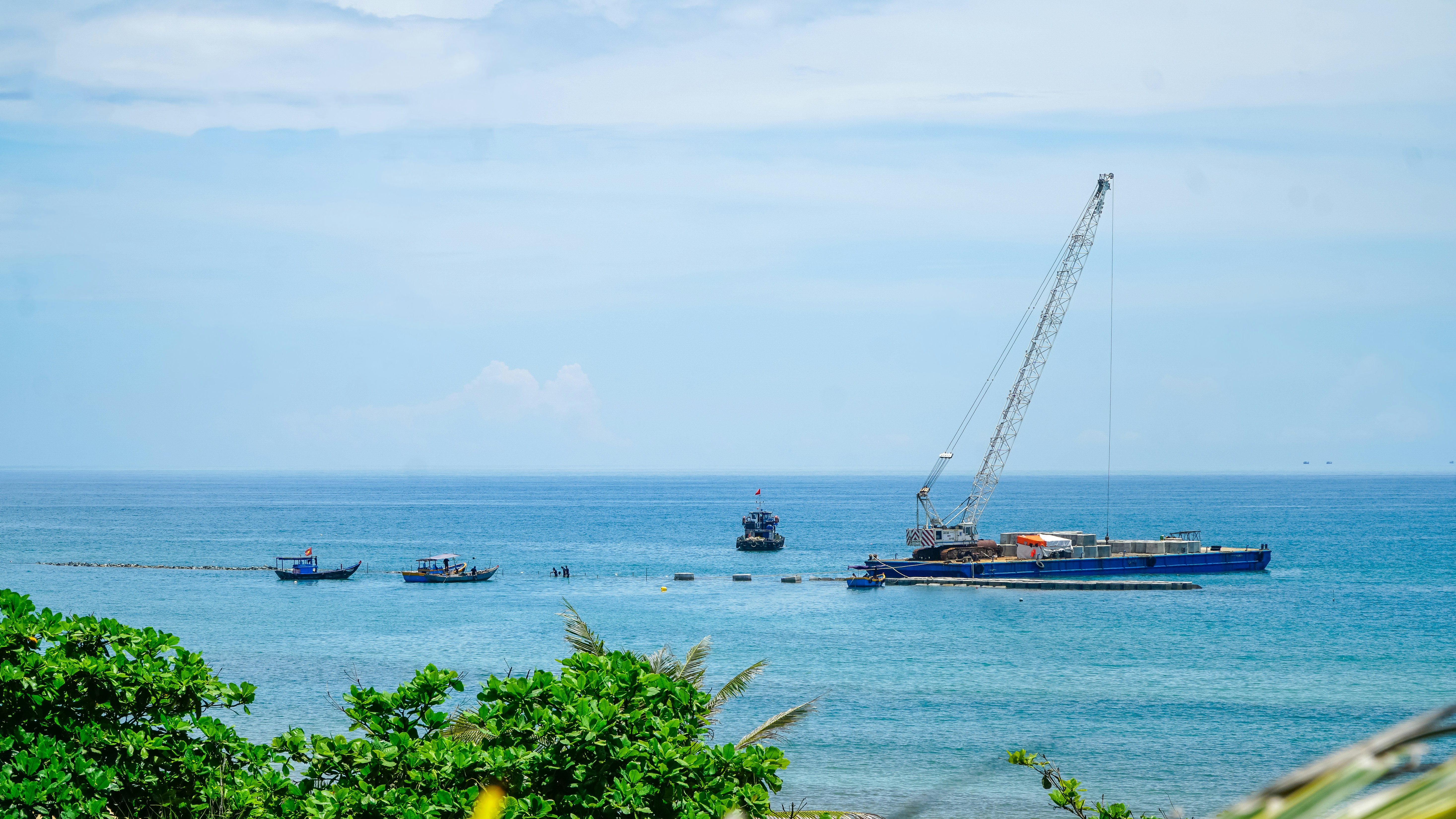 A modern offshore fishing boat on the water.