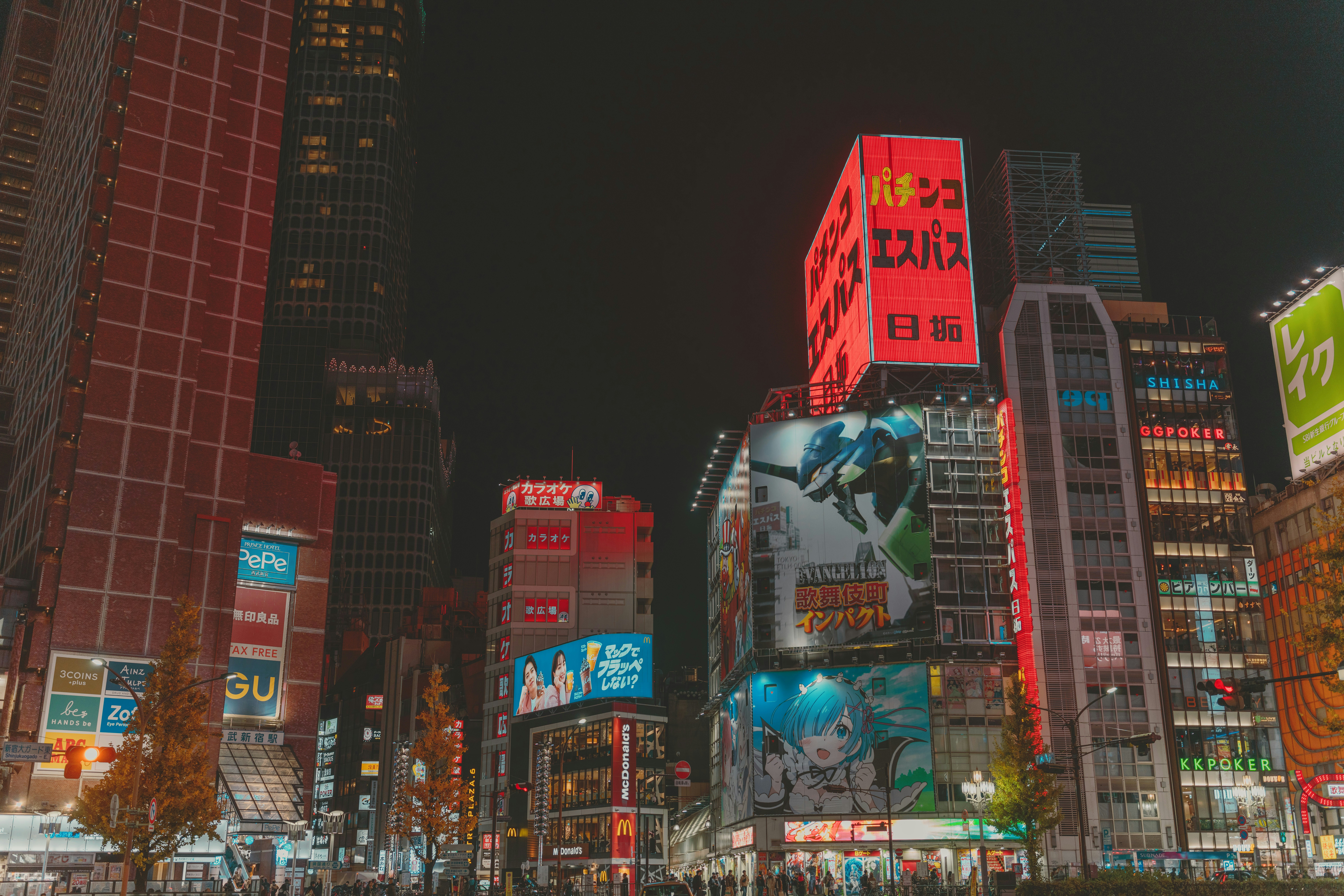 アニメ風の夜景