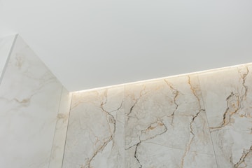 Bathroom remodel material selections including tile and fixtures