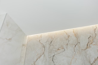 Bathroom remodel material selections including tile and fixtures