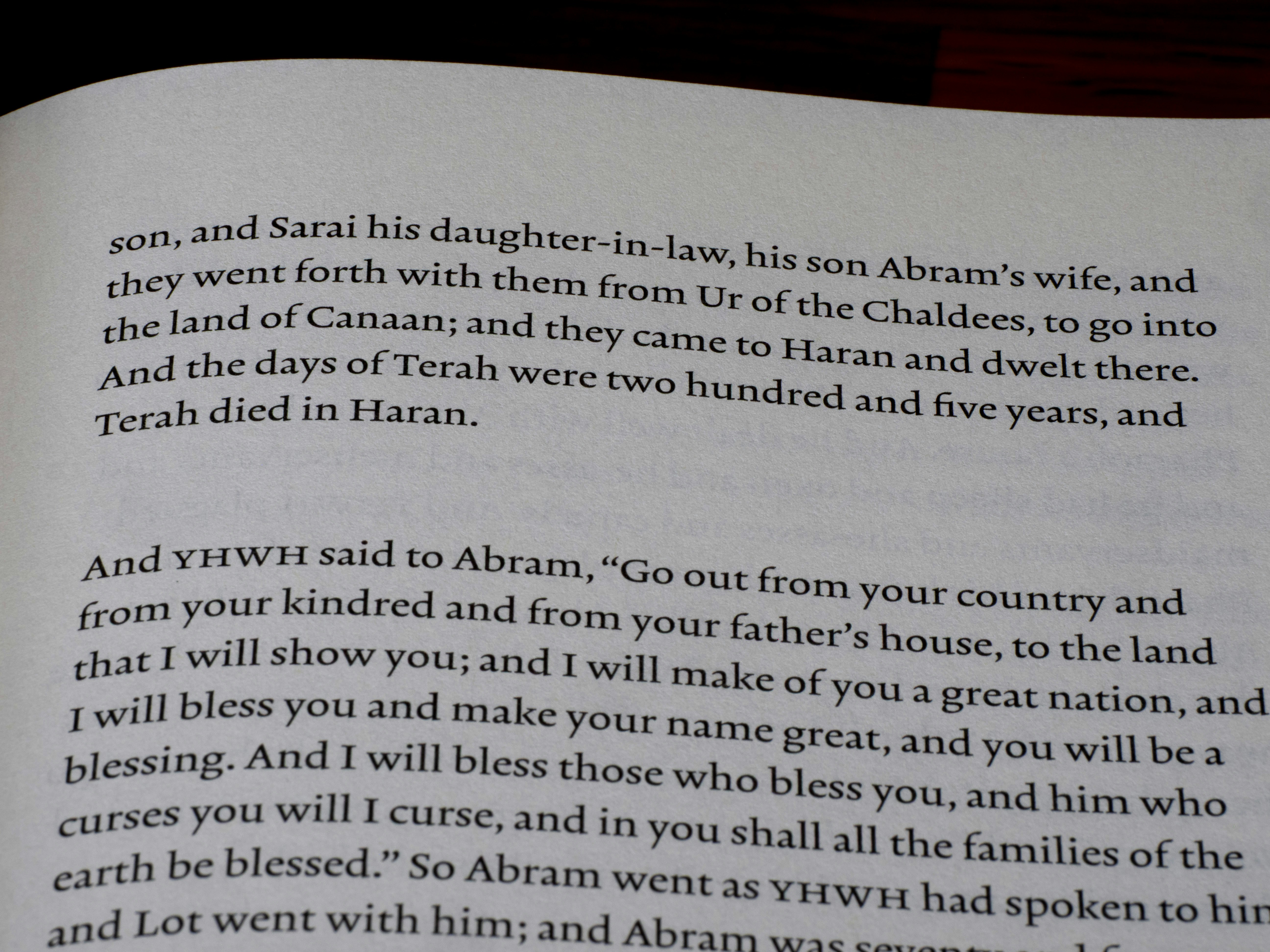 Text from a book with religious scripture.