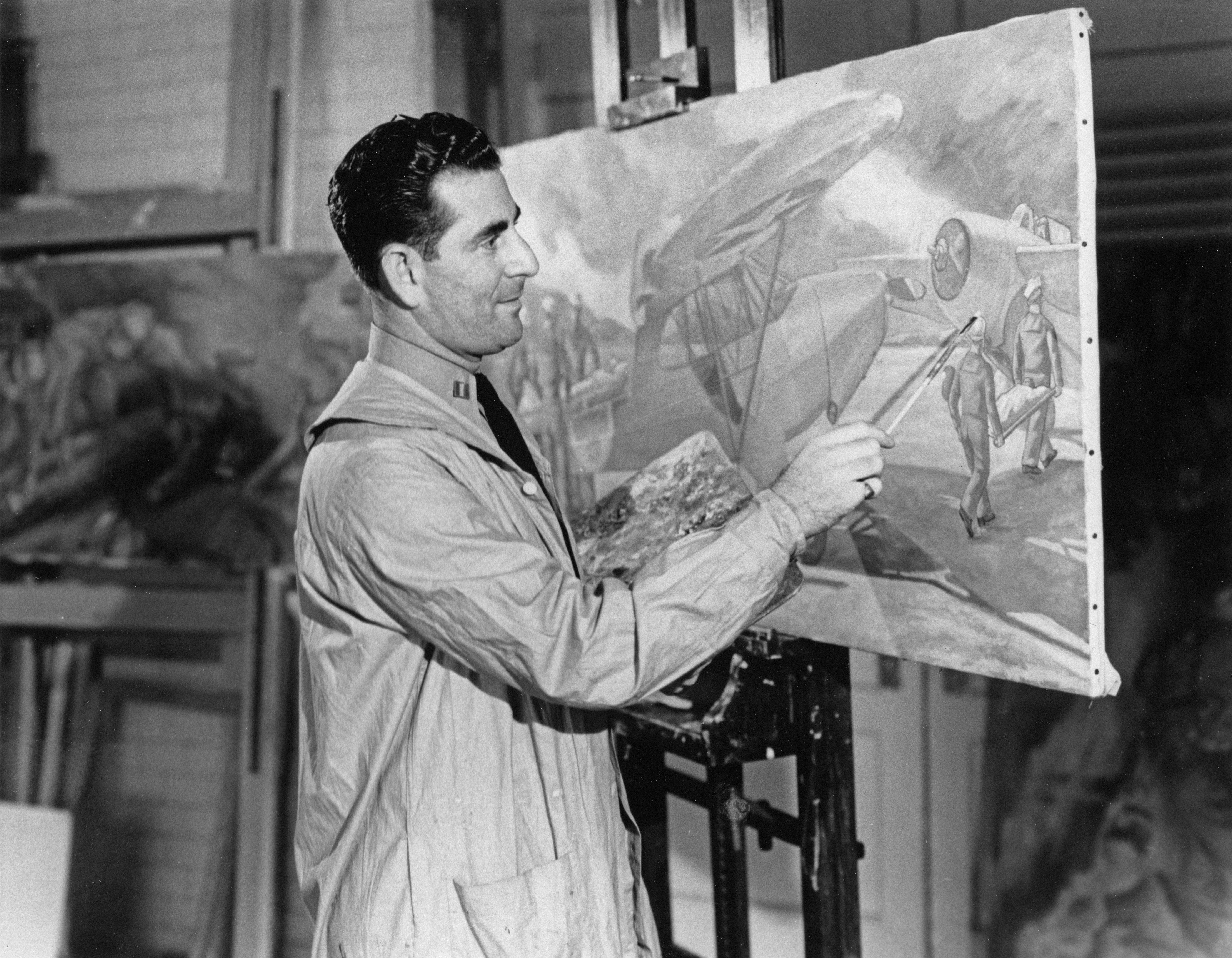 Navy MedicineFollow 09-8243-1 Lieutenant Samuel Bookatz at work in his studio at the Bureau of Medicine and Surgery. Commander Samuel Bookatz, U.S. Navy (retired). [Portraits.] Samuel Bookatz.