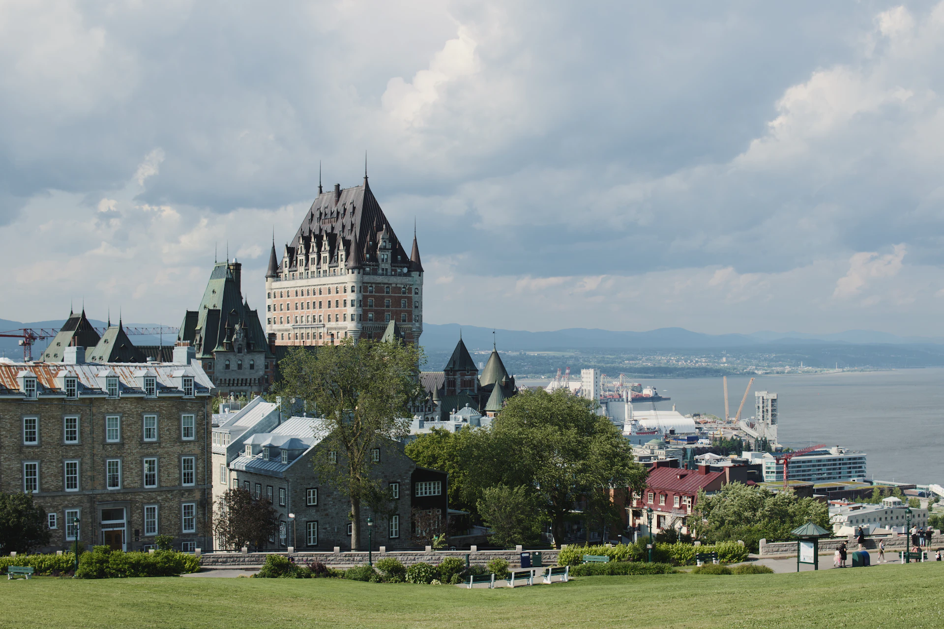Château Frontenac au coucher du soleil