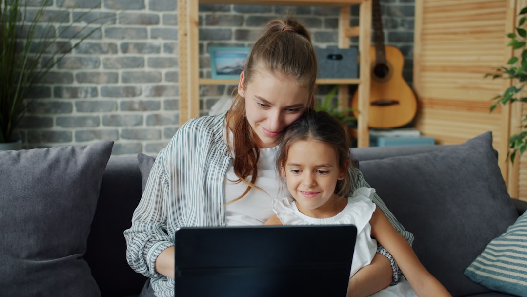 family researching rehab options on laptop together