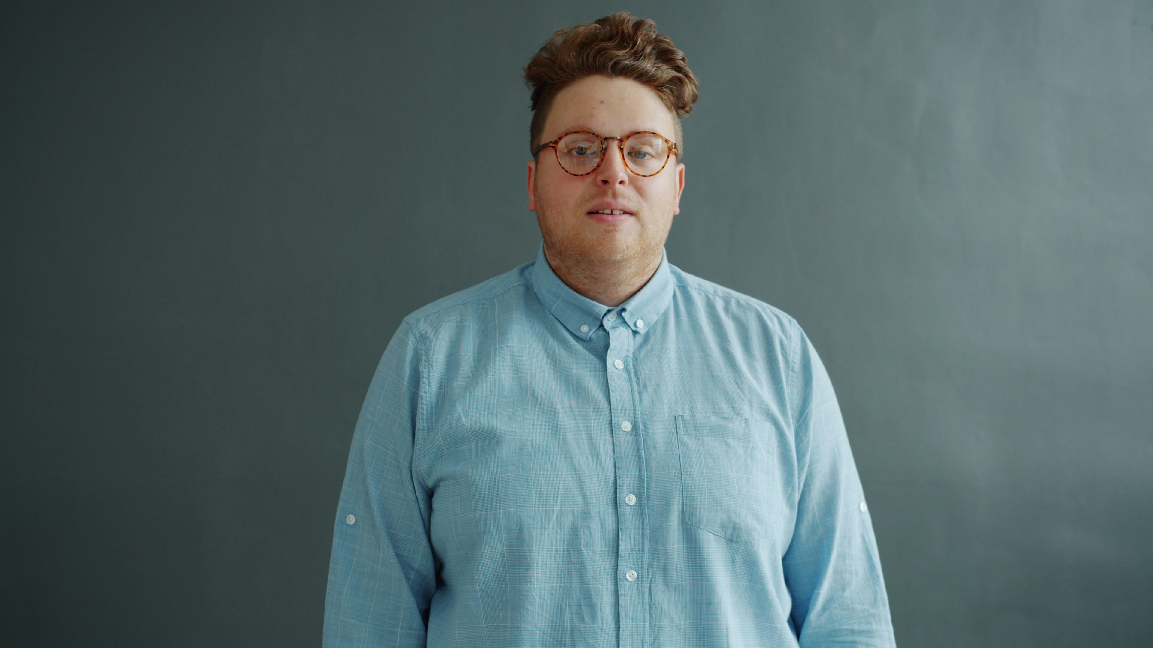 Guy with expressive face