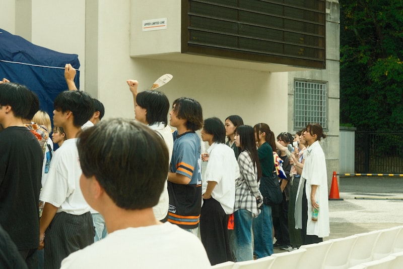 People in queue