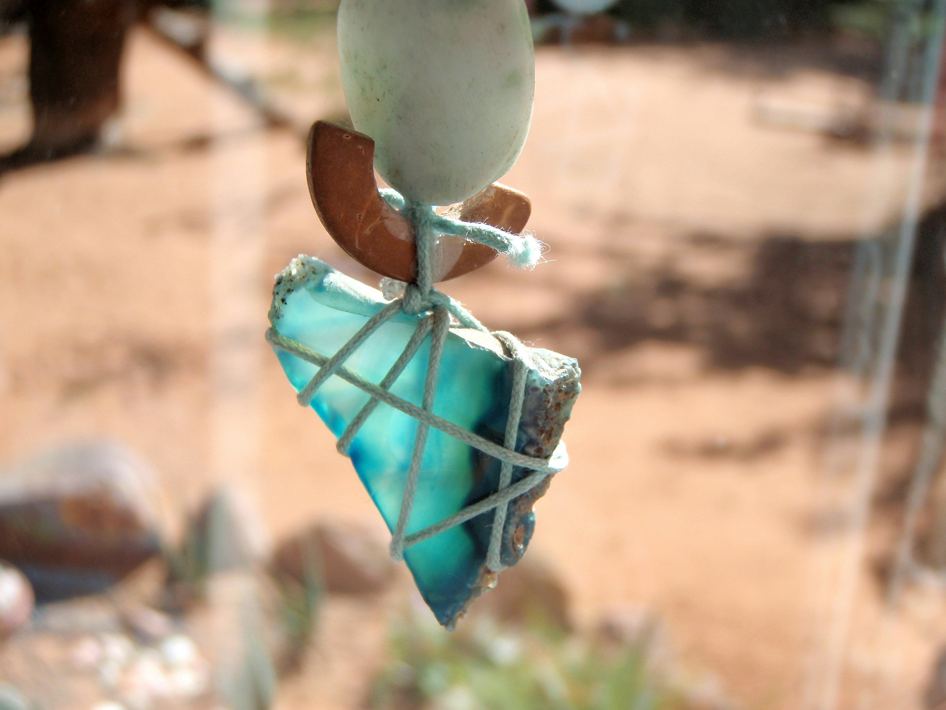 Close-up of a rough, uncut precious gem