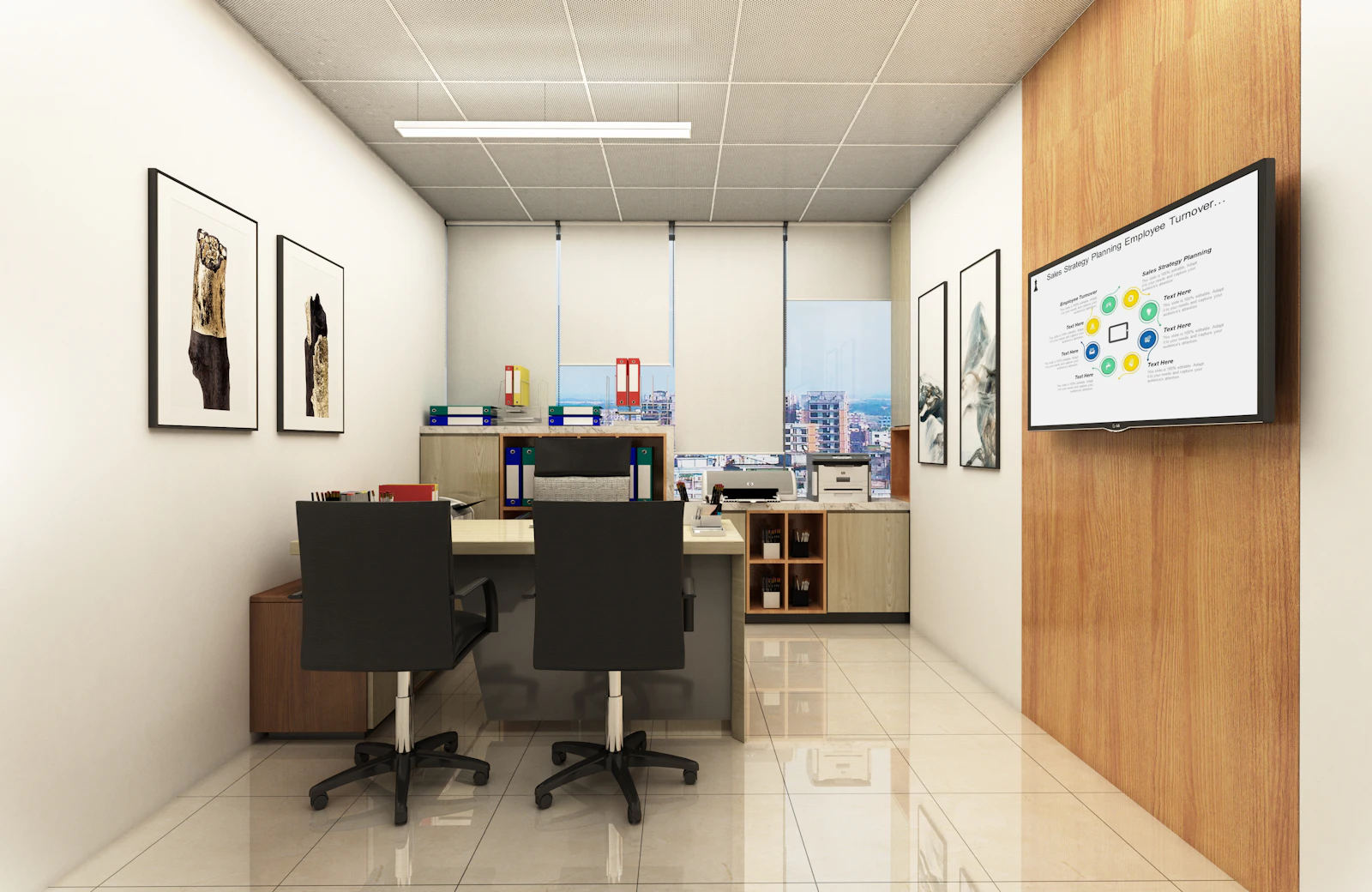 Office workspace untuk artikel memilih printer