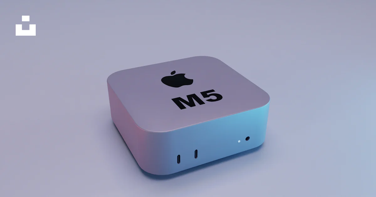 Small silver apple computer with m5 label. photo – Free Technology ...