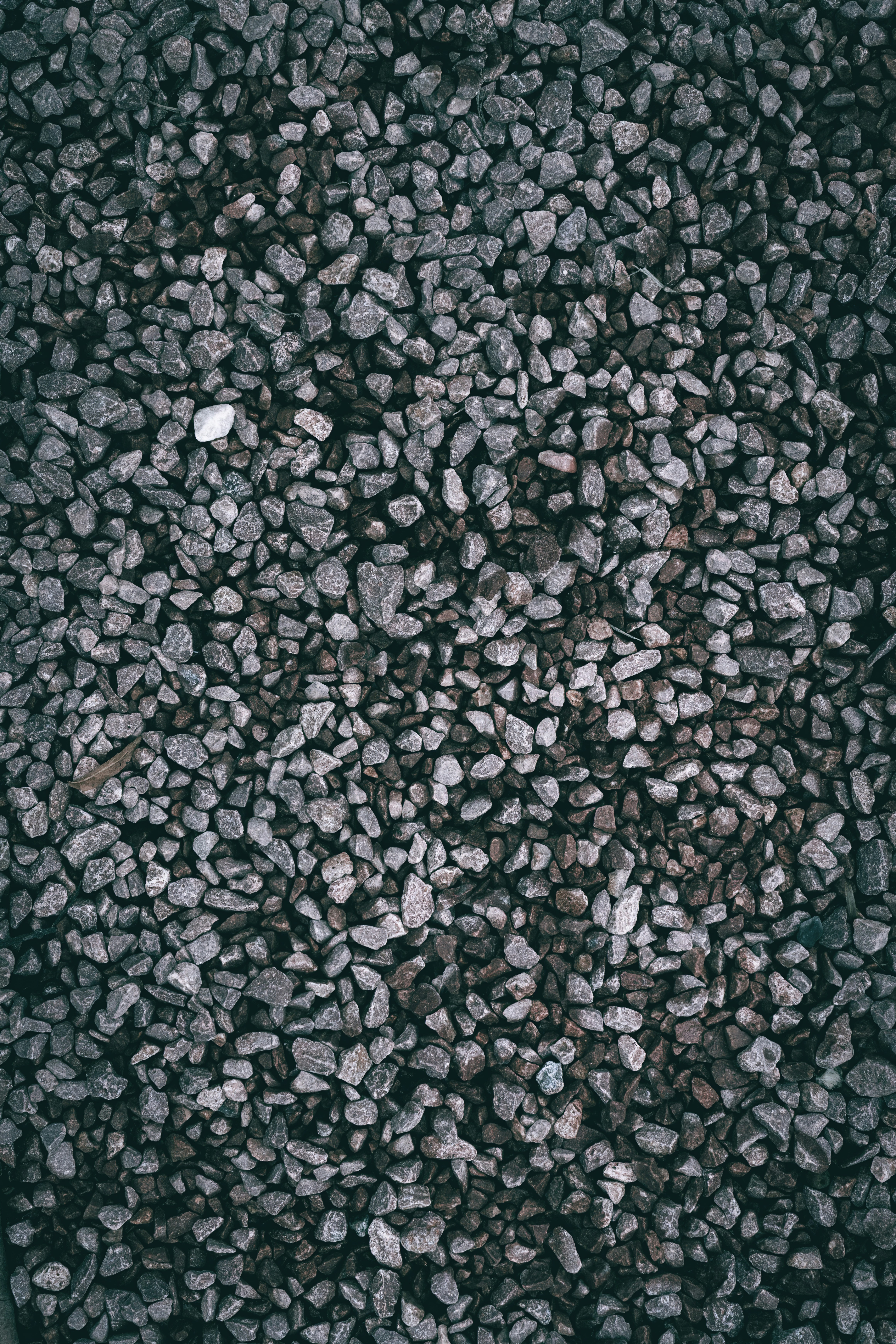 Uno sfondo strutturato di piccole pietre di ghiaia grigia.