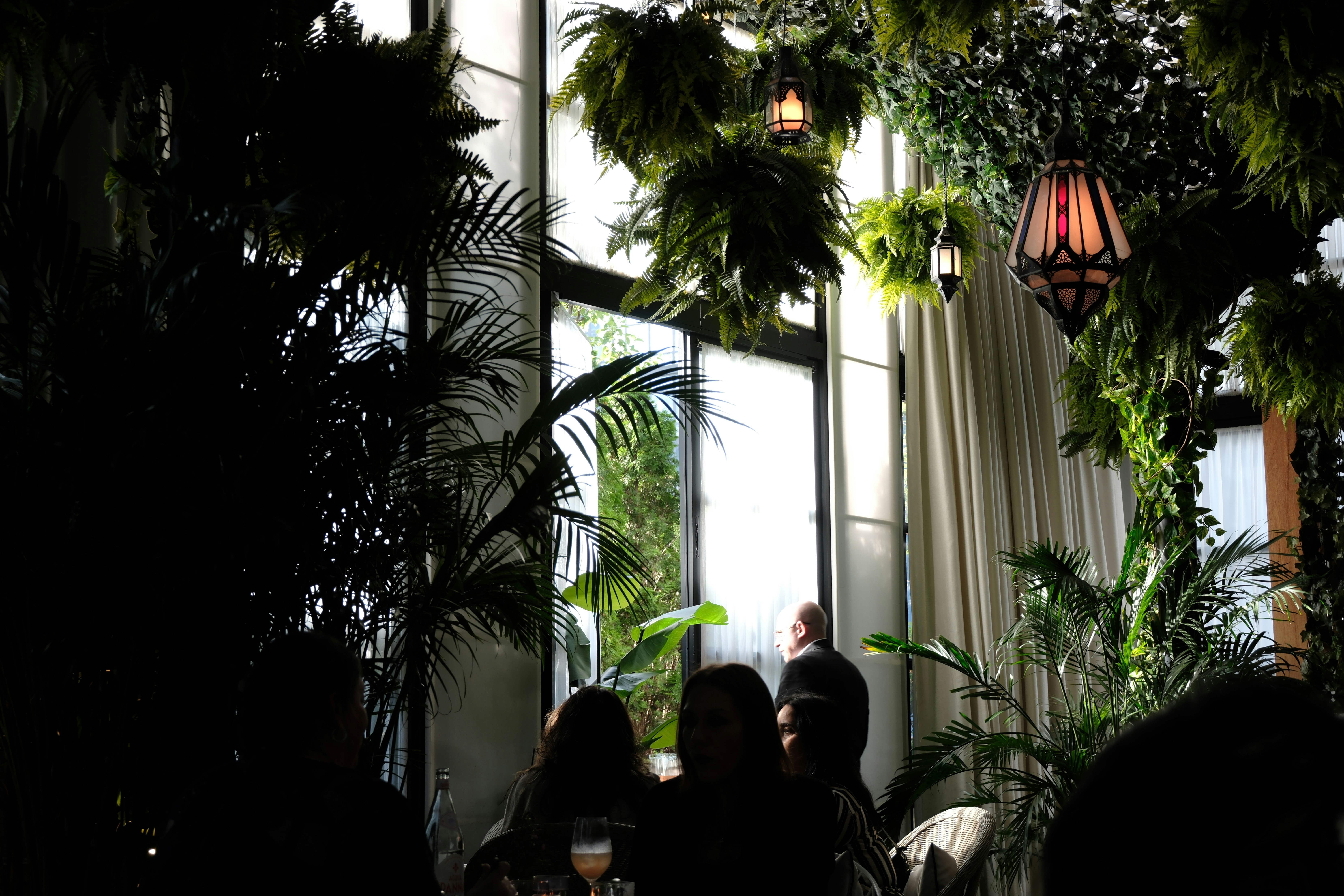 Indoor garden dining setting