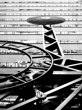 Abstract architectural detail with geometric shapes and lines.