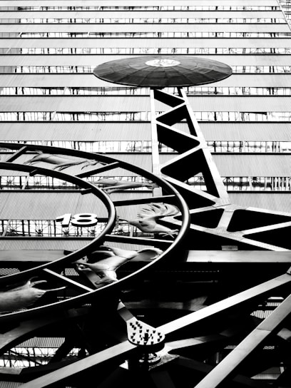 Abstract architectural detail with geometric shapes and lines.