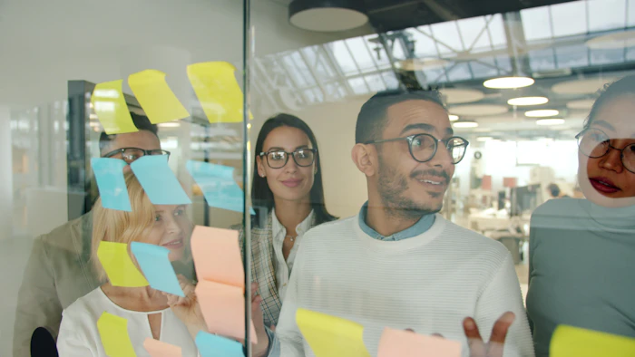 A team member in a modern office